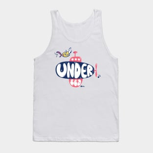 Submarine with Fish - Undersea Tank Top